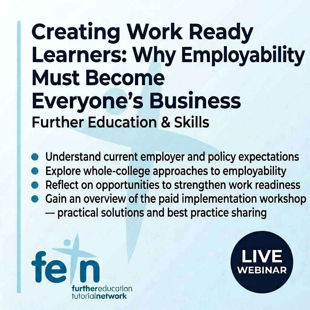 LIVE WEBINAR Creating Work Ready Learners: Why Employability Must Become Everyone's Business