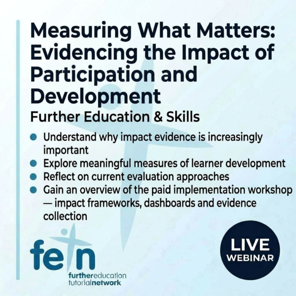 LIVE WEBINAR Measuring What Matters: Evidencing the Impact of Participation and Development